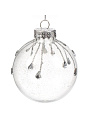Набор шаров Капли, 4 шт, серебро, 8 см, пластик, F010011 - фото 3