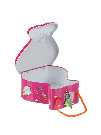 Копилка Moneybag, 15х6 см, металл, A240059, с ключом, в ассортименте