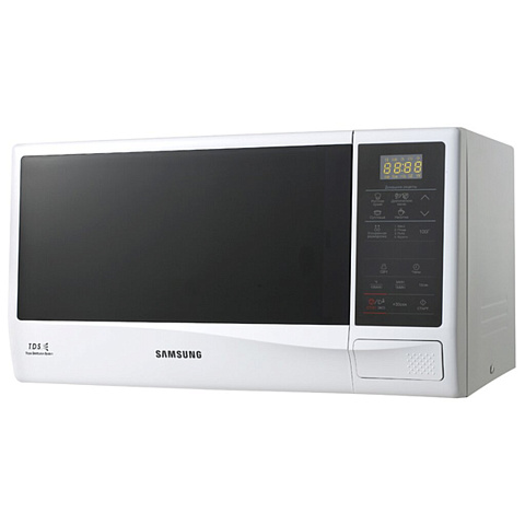 Микроволновая печь Samsung GE-83 KRW-2/BW белая, 23 л, 0.8 кВт
