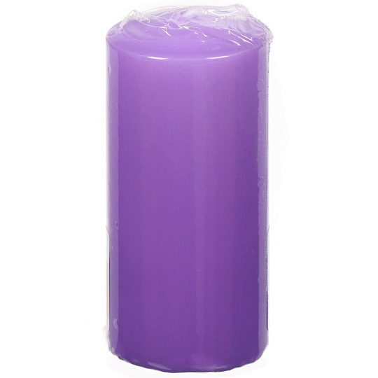 Свеча декоративная ароматическая, 9х4х4 см, цилиндр, Горная лаванда, 400395