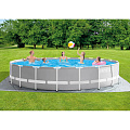Бассейн каркасный Intex, 610х132 см, Prism Frame, 26756NP, фильтр-насос, лестница, подстилка, тент, 32695 л, сливной клапан - фото 7