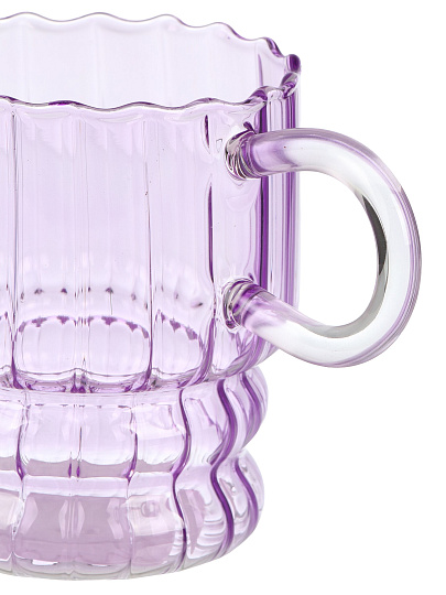 Кружка стекло Оптик, сиреневый, 350мл 8*9.5см,Y4-9730