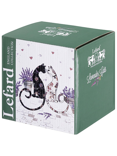 Кружка фарфор, 430 мл, Лавандовые коты, Lefard, 425-163