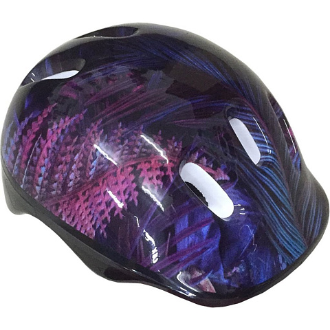 Шлем защитный Atemi подростковый, аквапринт тропик,окруж(52-54cm), М(6-12 лет), AKH06BM, 00-00007512