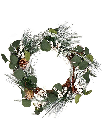 Венок рождественский 45 см, с шишками, SYHHA-0823079