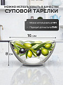 Салатник стекло, круглый, 16х8 см, 0.7 л, Оливки, Декостек, 425/1-Д - фото 2