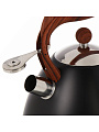 Чайник нержавеющая сталь, 2.7 л, со свистком, ручка бакелитовая, с силиконовым покрытием, Daniks, индукция, PR-2204 - фото 5
