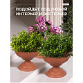 Вазон для цветов пластик, 17 л, 44.5х35 см, коричневый, Альтернатива, Венеция, М 3132 - фото 5