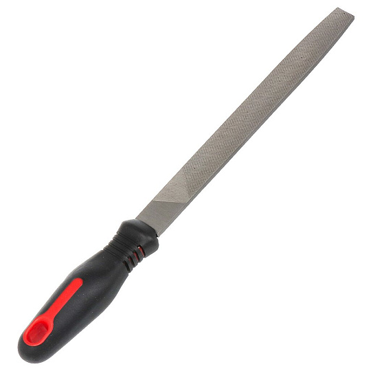 Напильник плоский, 200 мм, №2, пластиковая ручка, Bartex, 12019