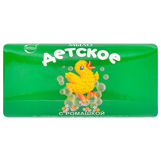 Мыло детское Свобода, Ромашка, для купания, 100 г