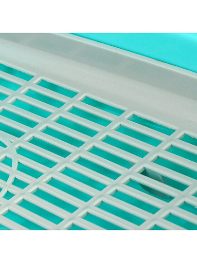 Туалет-лоток для кошек с сеткой, с бортиком, в ассортименте, 380-0235