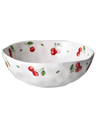 Салатник керам, кругл, 19х6.5 см, 0.95 л, CHERRY, Lefard, 358-2345