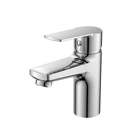 Смеситель одноручный для умывальника монолитный, картр. 35 мм, хром, DECOROOM, DR22011