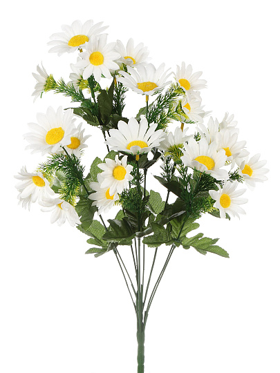 Цветок искусственный декоративный пасхальный, Ромашка, 50 см, в ассортименте, FV-18