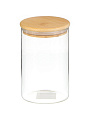 Банка для сыпучих продуктов, стекло, 1 л, 10х16 см, с крышкой, Daniks, Стиль, STY10155 - фото 7