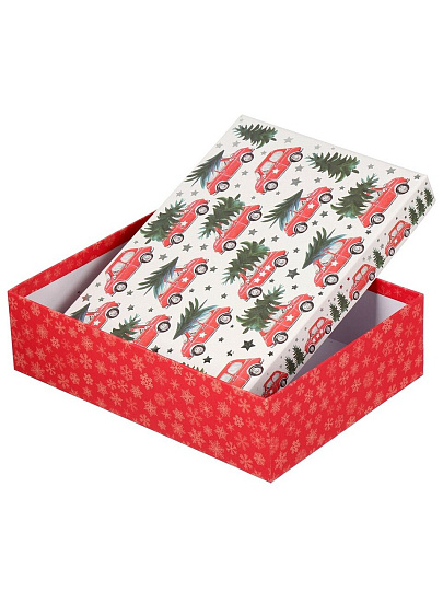 Коробка подарочная картон, 29х21х8 см, в ассортименте, Волшебный праздник, A470118