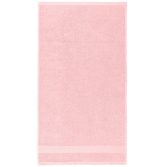 Полотенце банное 50х90 см, 100% хлопок, 380 г/м2, Грация, Barkas, светло-розовое, Узбекистан