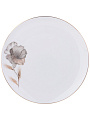 Набор тарелок обеденный, фарфор, 2 шт, 26 см, круглый, Inspiration Золотой цветок, Lefard, 422-120, белый - фото 2