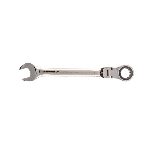 Ключ комбинированный трещоточный, 32 мм, CrV, шарнирный, зерк.хром, Matrix, 14900