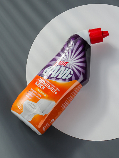 Средство для унитаза Cillit Bang, Анти - налет + Блеск, Сила цитруса, 750 мл, дезинфицирующее, 8149770