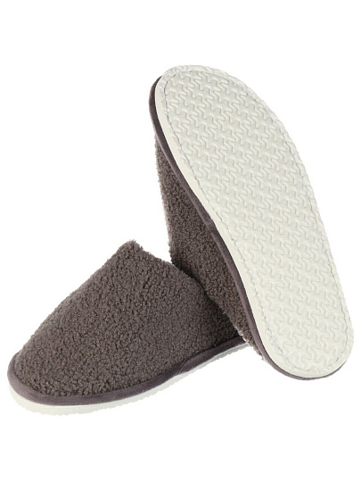 Тапки для мужчин, текстиль, серые, р. 42, закрытые, J2023-06