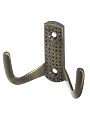 Крючок-вешалка 2-рожковый, Стандарт, 011 B AB, 10 204, старая бронза - фото 2