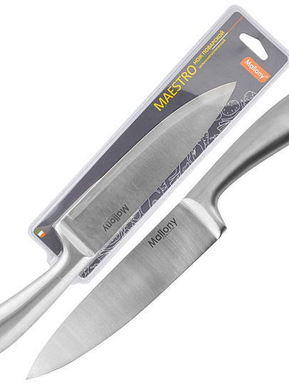 Нож кухонный Mallony, Maestro, поварской, нержавеющая сталь, 20 см, 920232