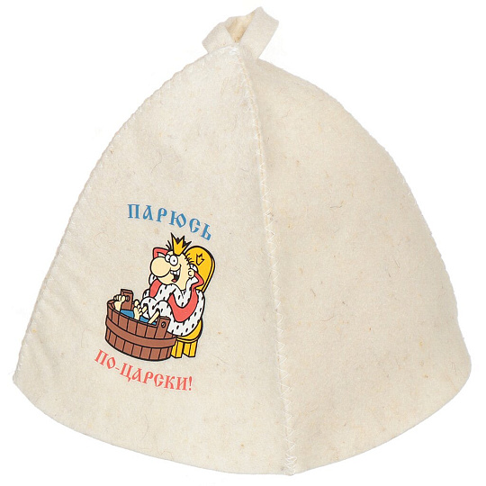 Шапка для бани 100% войлок, Hot Pot, Парюсь по-царски!, 41256