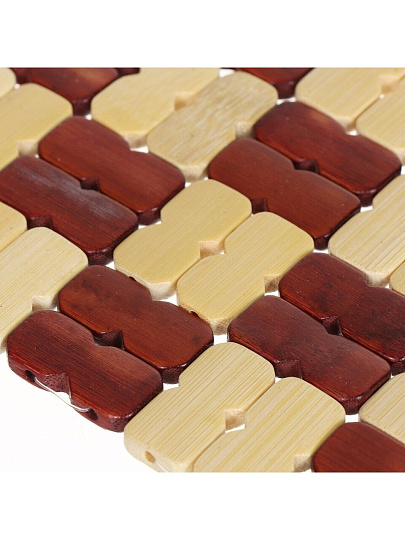 Подставка под горячее, бамбук, 17х17 см, Плетенка, Y4-4348