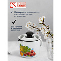 Кружка сталь, эмалированное покрытие, 1 л, с носиком, с крышкой, Керченский металлургический завод, 40204-072/4, в ассортименте - фото 6