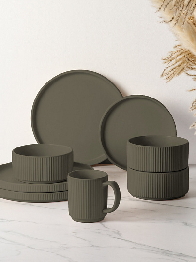 Сервиз столовый керамика, 16 предметов, на 4 персоны, Jewel, Смок, ПС0005-15
