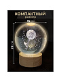 Фигурка декоративная стекло, 15х20 см, с подсветкой, белая, A020098 - фото 8