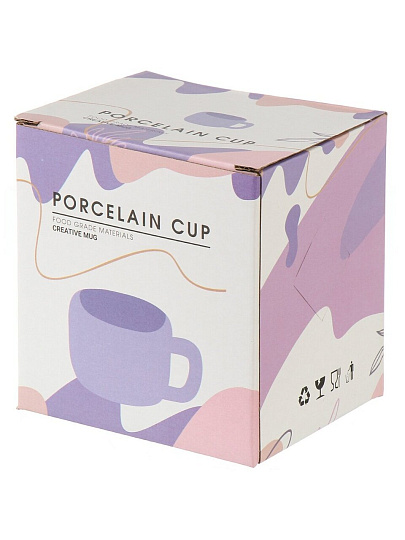 Кружка керамика, 370 мл, Луговые цветы, Y4-9005, в ассортименте