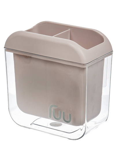 Органайзер для кухни пластик, 2 секции, 15.5х9х16 см, Y4-11635