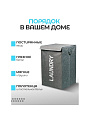Корзина для белья, 33х33х53 см, прямоугольная, полиэстер, серая, Y6-6567 - фото 4