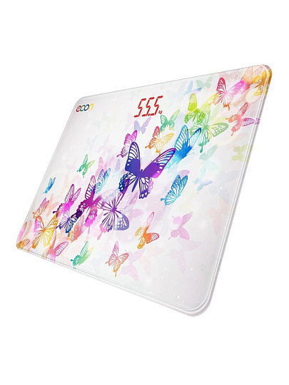 Весы напольные электрические, Econ, ECO-BS013, стекло, до 150 кг, белые