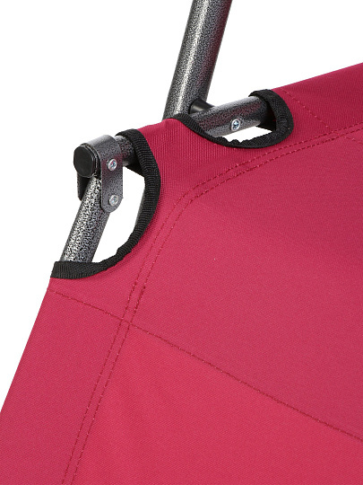 Шезлонг пляжный склад, мет-л, 153х60х80 см, 100 кг, бордо, оксфорд 600D