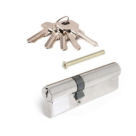 Личинка замка двери Apecs, SC-90(30/60)-NI (SC-90(30/60)-Z-NI), 17676, 90 мм, никель