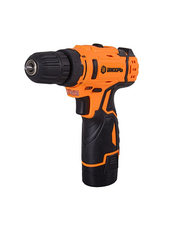 Дрель-шуруповерт аккумуляторный, Вихрь, ДА-12Л-2К, 12 В, 2.0 A/ч, кейс, 72/14/7