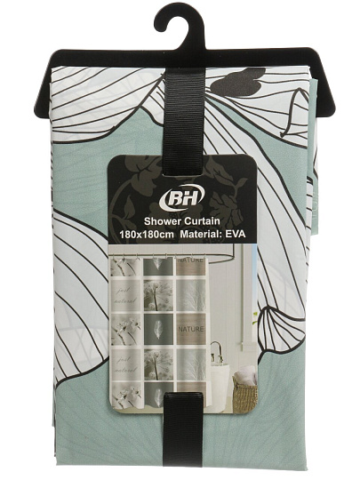 Штора для ванн 180х180 см, PEVA, Элика-6, Y4-11175