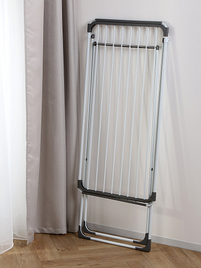 Сушилка для белья напольная, полотно 18 м, 109/177x55x95 см, складная, 24 прута, 18 кг, выдвижная, 142301