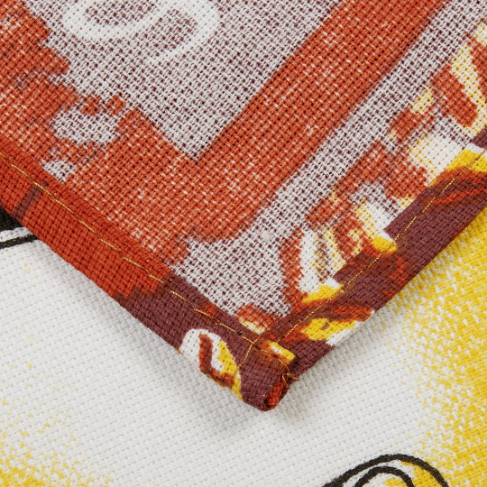 Полотенце кухонное 35х60 см, 100% хлопок, рогожка, Текстильная лавка, Кофемания, Россия, 7014/1