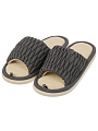 Тапки для женщин, темно-серые, р. 38-39, открытые, A210336