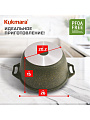 Кастрюля алюминий, антипригарное покрытие, 6 л, крышка стекло, Kukmara, Trendy style, к61tsml, малахит - фото 2