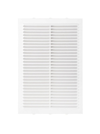 Решетка вентиляционная пластик, 190х290 мм, с сеткой, Event, 1929М/С