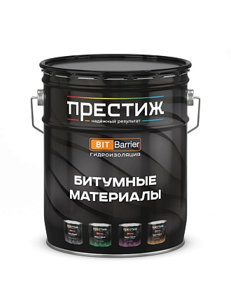 Мастика Престиж, битумная, для фундамента, 8 кг