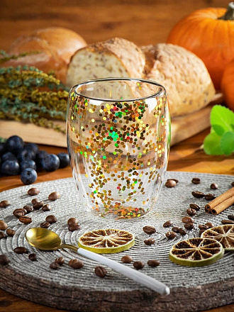 Стакан 350 мл, стекло, двойные стенки, Y4-7269