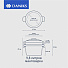 Мантоварка нержавеющая сталь, 9.8 л, с крышкой, крышка стекло, 28 см, 3 секции, металлические ручки, Daniks, GS-01372-284ST, индукция - фото 13