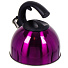 Чайник из нержавеющей стали Daniks MSY-024 фиолетовый со свистком, 3 л - фото 3