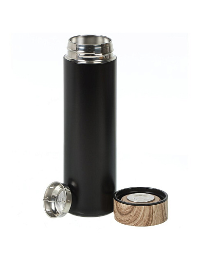 Термос нержавеющая сталь, 0.45 л, черный, B070062